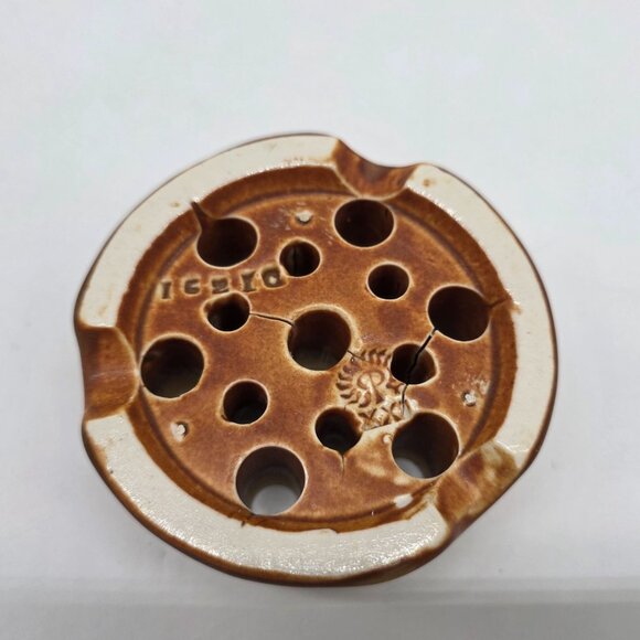 Ceramic Lotus Flower Frog Holder For Floral Arrangements Or Desk Organization - Picture 2 of 7